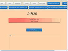 Tablet Screenshot of iahse.org